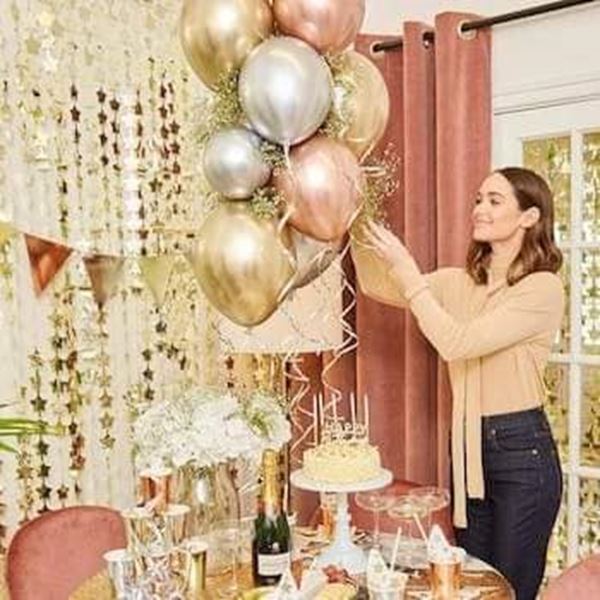 Picture of 12 GLOSSY METALLIC BALLOONS